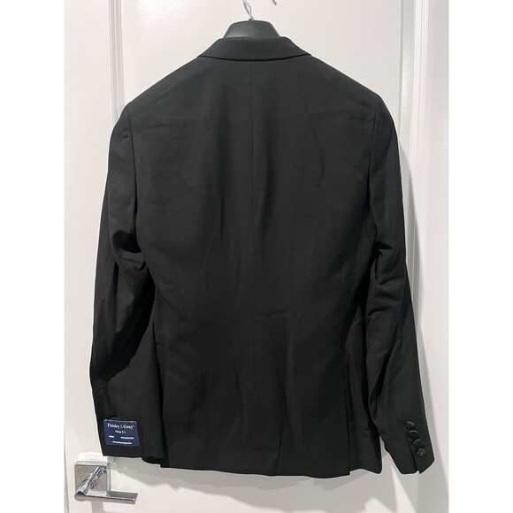 Paisley & Gray Men's Apparel Black Notch Trim Tuxedo Slim Fit Jacket Blazer 36R - Picture 7 of 13